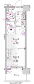 ガーラ・グランディ深川住吉 12階 間取り図