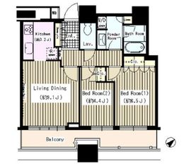 ステーションプラザタワー 12階 間取り図