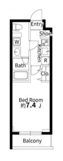 パルムクレスト武蔵小山 N404 間取り図