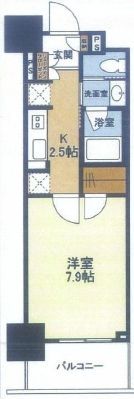 スタイリオ品川中延 606 間取り図