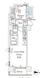 IPSE住吉 (イプセ住吉) 501 間取り図