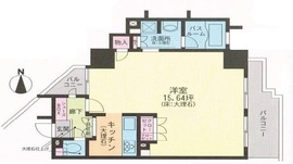 クリオ東新宿壱番館 15階 間取り図