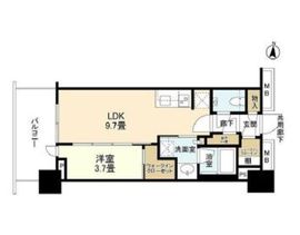 プラウドタワー亀戸クロス 6階 間取り図