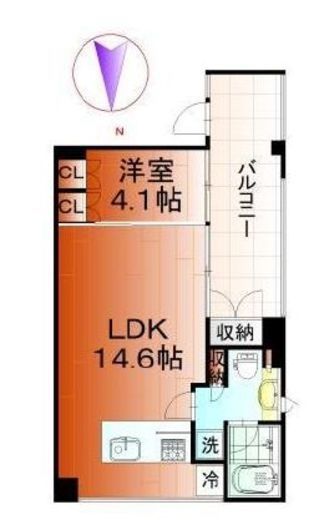 住吉コートクWEST 3階 間取り図