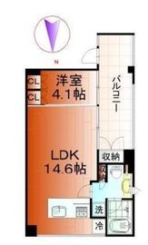 住吉コートクWEST 3階 間取り図