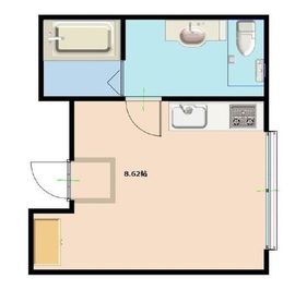 ソリッドブルー門前仲町 302 間取り図