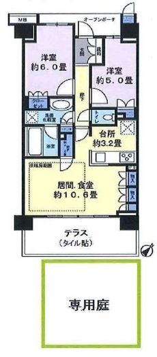プラウドシティ池袋本町 1階 間取り図