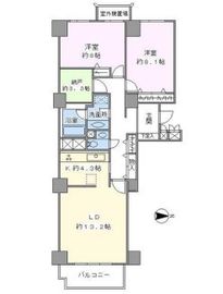 広尾ガーデンヒルズ 12階 間取り図