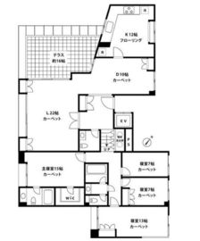 ステートリーホームス元麻布 4階 間取り図