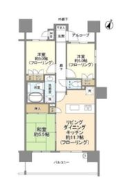 グランイーグルパークサイド大森南 6階 間取り図