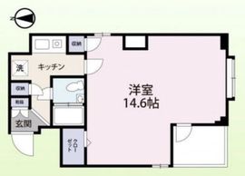ディナ・スカーラ新宿 6階 間取り図