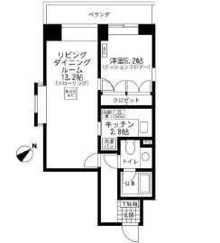 グランドメゾン築地 4階 間取り図