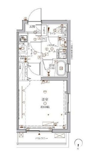 クレイシア目黒都立大学 3階 間取り図