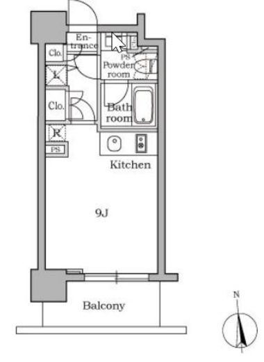 レジディア三軒茶屋 303 間取り図