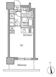 レジディア三軒茶屋 303 間取り図