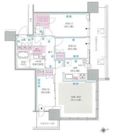 プラウドタワー小岩ファースト 17階 間取り図