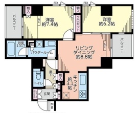 東新宿レジデンシャルタワー 5階 間取り図