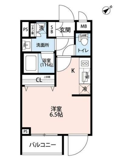 プレール・ドゥーク学芸大学2 404 間取り図
