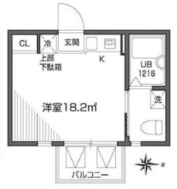 パークレジデンス芝公園 402 間取り図