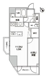 シーズンフラッツ柿の木坂 801 間取り図