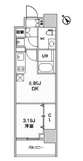 シーズンフラッツ柿の木坂 502 間取り図