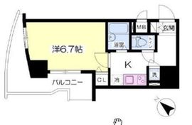 フォレシティ小伝馬町 1203 間取り図