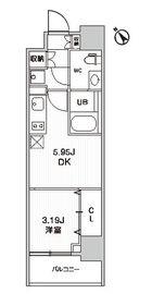 シーズンフラッツ柿の木坂 602 間取り図