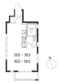 グランデュオ恵比寿 302 間取り図