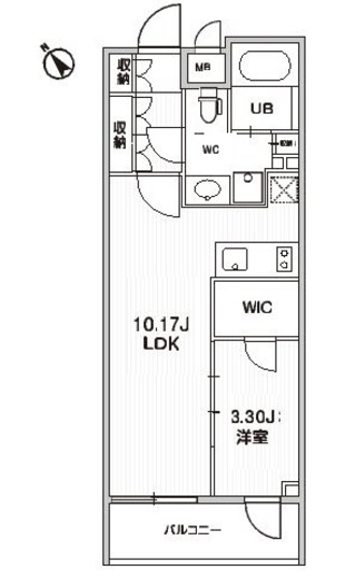 シーズンフラッツ柿の木坂 704 間取り図