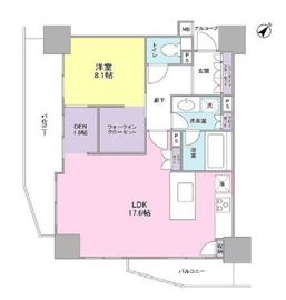LaSante五反田 707 間取り図
