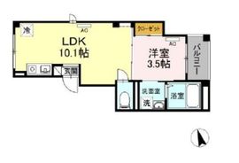 CREDO広尾 101 間取り図
