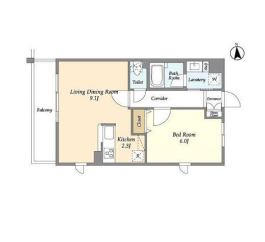 LIBR GRANT 世田谷等々力 (リーブルグラント世田谷等々力) 305 間取り図