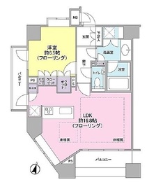 グラーサ白金高輪 10階 間取り図