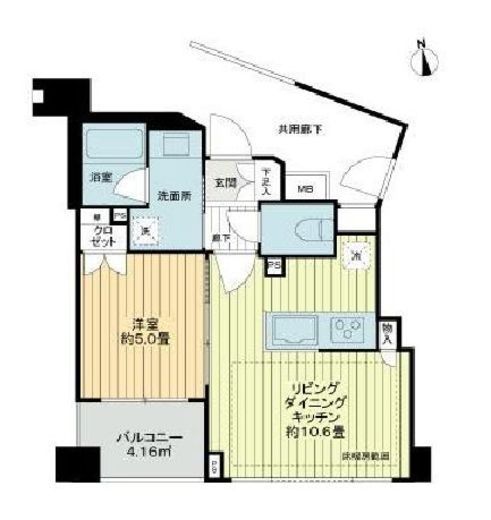 コンフォルテハイム池袋 2階 間取り図