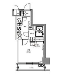 S-RESIDENCE両国緑 (エスレジデンス両国緑) 502 間取り図