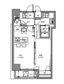 S-RESIDENCE両国緑 (エスレジデンス両国緑) 1001 間取り図