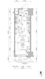 QUALITAS門前仲町 (クオリタス門前仲町) 303 間取り図