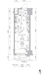 QUALITAS門前仲町 (クオリタス門前仲町) 403 間取り図