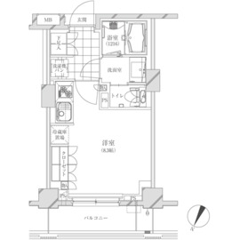 コスモリード市ヶ谷払方町 309 間取り図