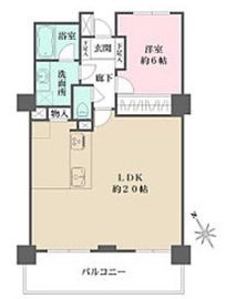 ライオンズタワー池袋 8階 間取り図
