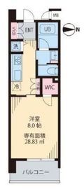 ビイルーム武蔵小杉 (beRoom 武蔵小杉) 904 間取り図