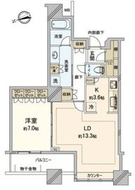 芝浦アイランド グローヴタワー 15F5 間取り図