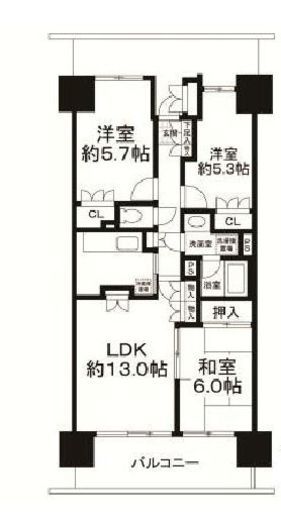 イーストパークス大島サザンスクエア 1階 間取り図