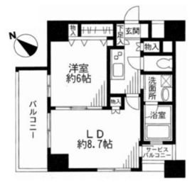 ドゥーエ東十条 1001 間取り図