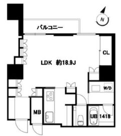 パークハウス赤坂氷川 8階 間取り図