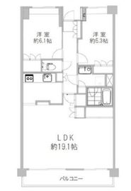 イーストパークス大島サザンスクエア 9階 間取り図