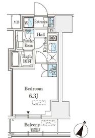 リージア大井町 303 間取り図