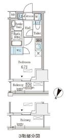 リージア大井町 307 間取り図