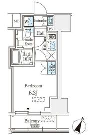 リージア大井町 403 間取り図