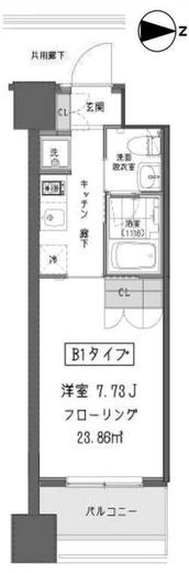 ガーデン蒲田 625 間取り図